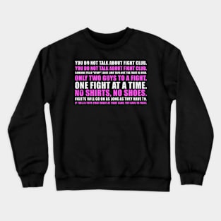 Fight Rules Crewneck Sweatshirt